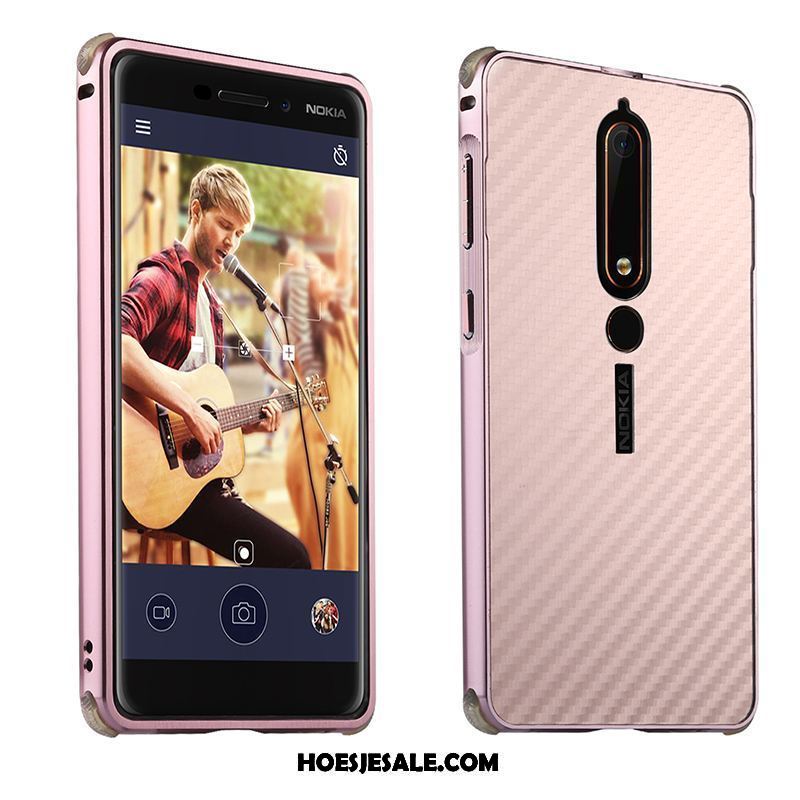 Nokia 6.1 Hoesje Hoes Bescherming Groen Metaal Mobiele Telefoon Kopen