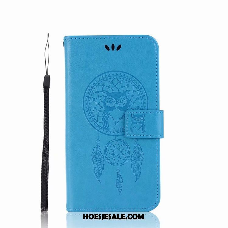 Nokia 6 Hoesje Anti-fall Hoes Bescherming Leren Etui Blauw Online