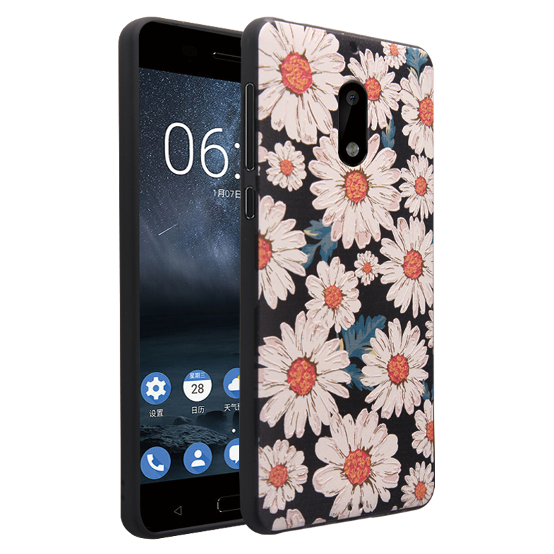 Nokia 6 Hoesje Hoes Spotprent Anti-fall Zacht Trend Online