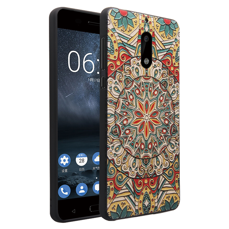 Nokia 6 Hoesje Hoes Spotprent Anti-fall Zacht Trend Online