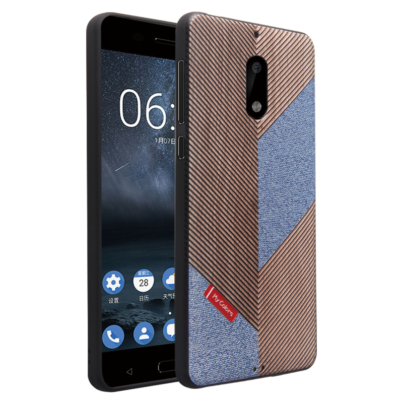 Nokia 6 Hoesje Hoes Spotprent Anti-fall Zacht Trend Online