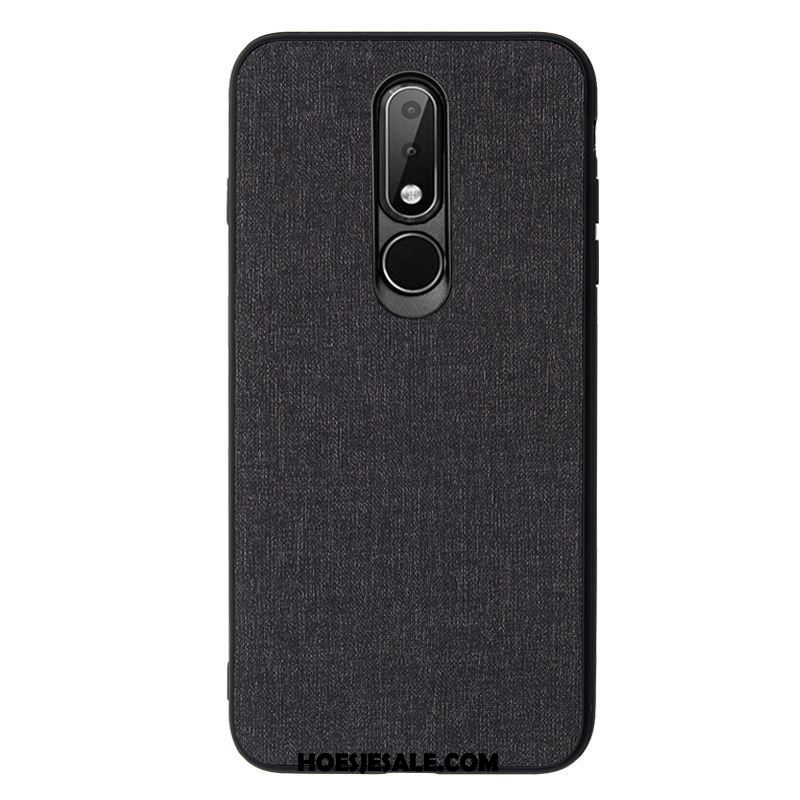Nokia 7.1 Hoesje Hoes Bescherming Groen Doek Mobiele Telefoon Online