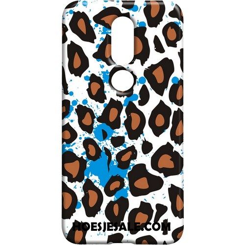 Nokia 7.1 Hoesje Mobiele Telefoon Gemengde Kleuren Dun Purper Schrobben Goedkoop