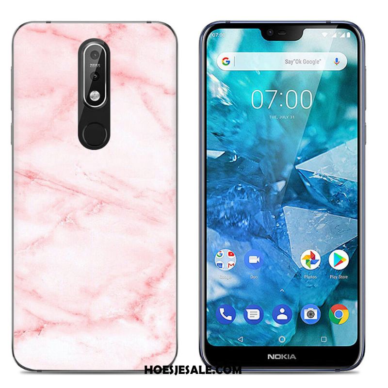 Nokia 7.1 Hoesje Mobiele Telefoon Trend Siliconen Grote Doorzichtig Goedkoop