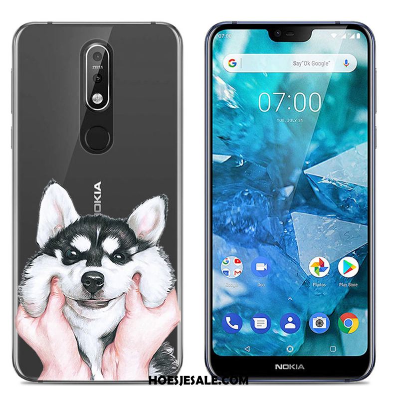 Nokia 7.1 Hoesje Mobiele Telefoon Trend Siliconen Grote Doorzichtig Goedkoop