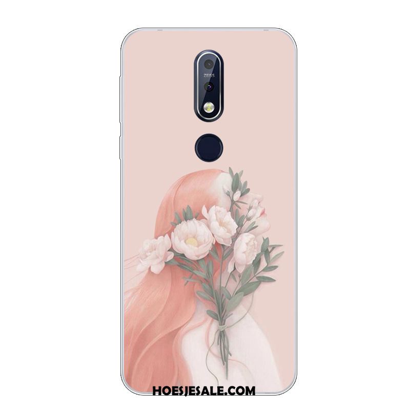 Nokia 7.1 Hoesje Mooie Spotprent Hoes Zacht Mobiele Telefoon Goedkoop
