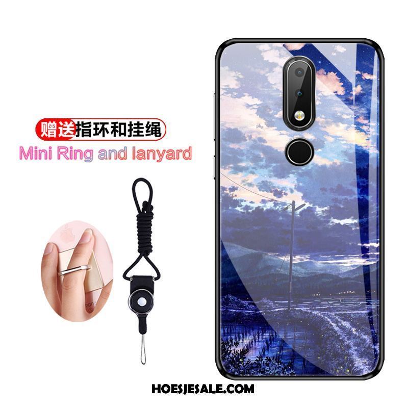 Nokia 7.1 Hoesje Scheppend Blauw Trend All Inclusive Mobiele Telefoon Sale