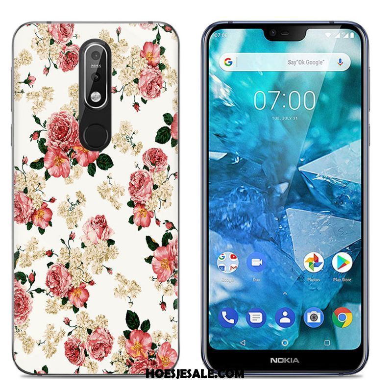 Nokia 7.1 Hoesje Scheppend Spotprent Mobiele Telefoon Eenvoudige Trend Sale