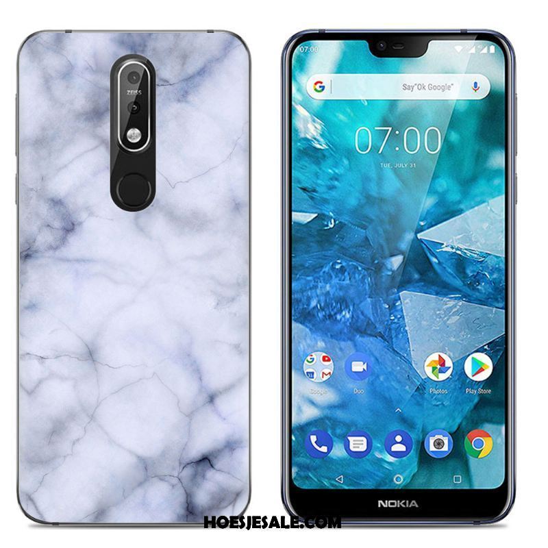 Nokia 7.1 Hoesje Scheppend Spotprent Mobiele Telefoon Eenvoudige Trend Sale