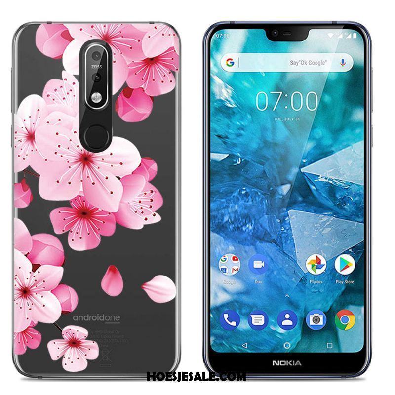 Nokia 7.1 Hoesje Scheppend Spotprent Mobiele Telefoon Eenvoudige Trend Sale