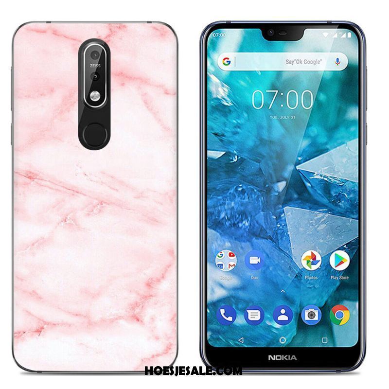 Nokia 7.1 Hoesje Scheppend Spotprent Mobiele Telefoon Eenvoudige Trend Sale