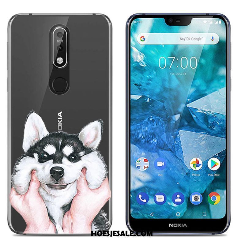 Nokia 7.1 Hoesje Scheppend Spotprent Mobiele Telefoon Eenvoudige Trend Sale