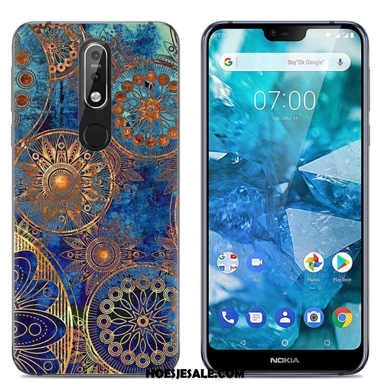 Nokia 7.1 Hoesje Scheppend Spotprent Mobiele Telefoon Eenvoudige Trend Sale