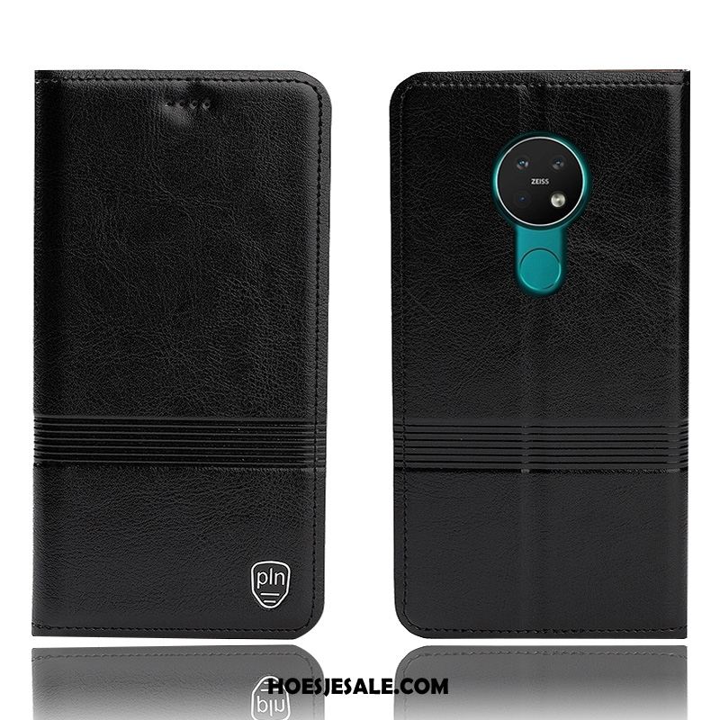 Nokia 7.2 Hoesje Folio Mobiele Telefoon Anti-fall Rood Leren Etui Online