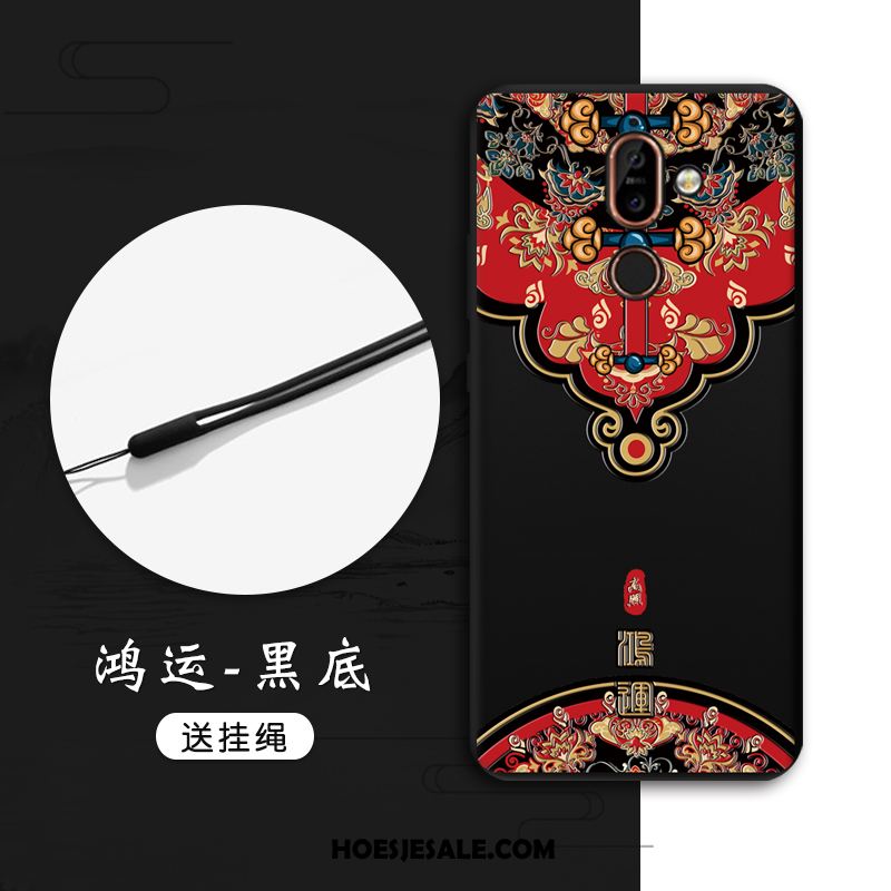 Nokia 7 Plus Hoesje Anti-fall Chinese Stijl Hoes Zacht Trend Korting