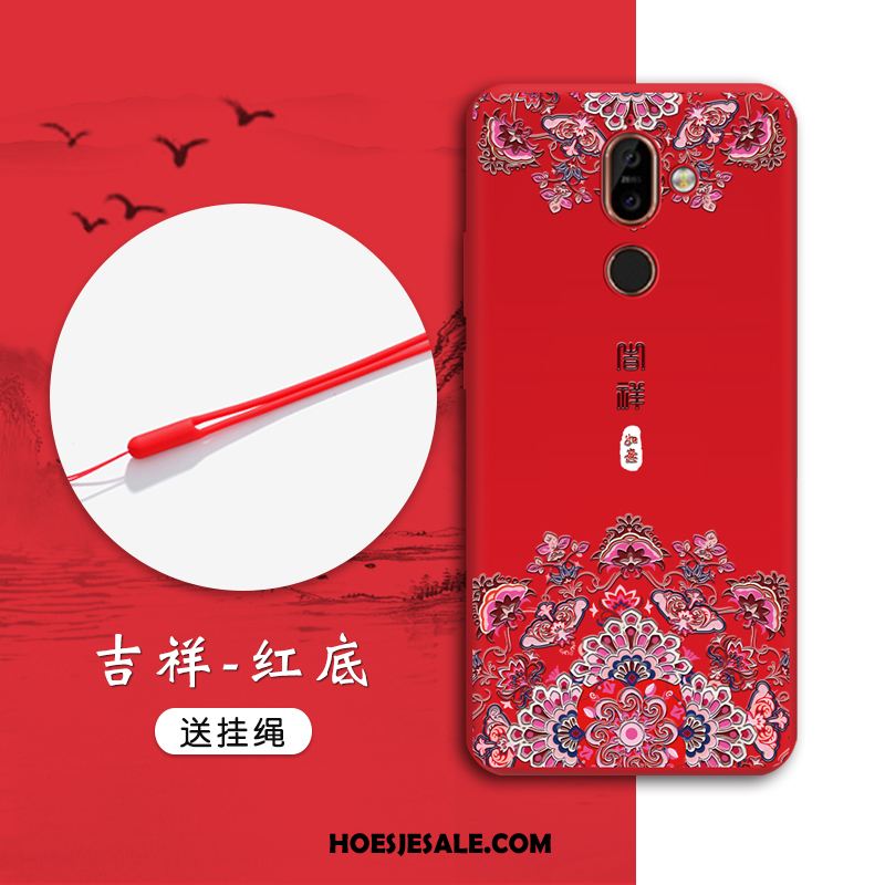 Nokia 7 Plus Hoesje Anti-fall Chinese Stijl Hoes Zacht Trend Korting