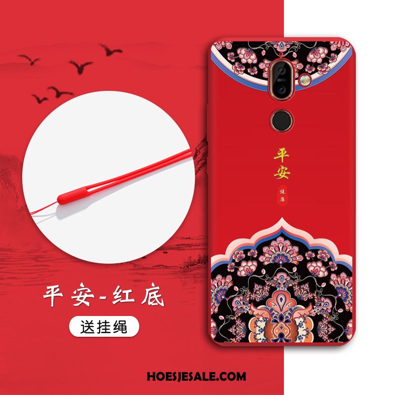 Nokia 7 Plus Hoesje Anti-fall Chinese Stijl Hoes Zacht Trend Korting