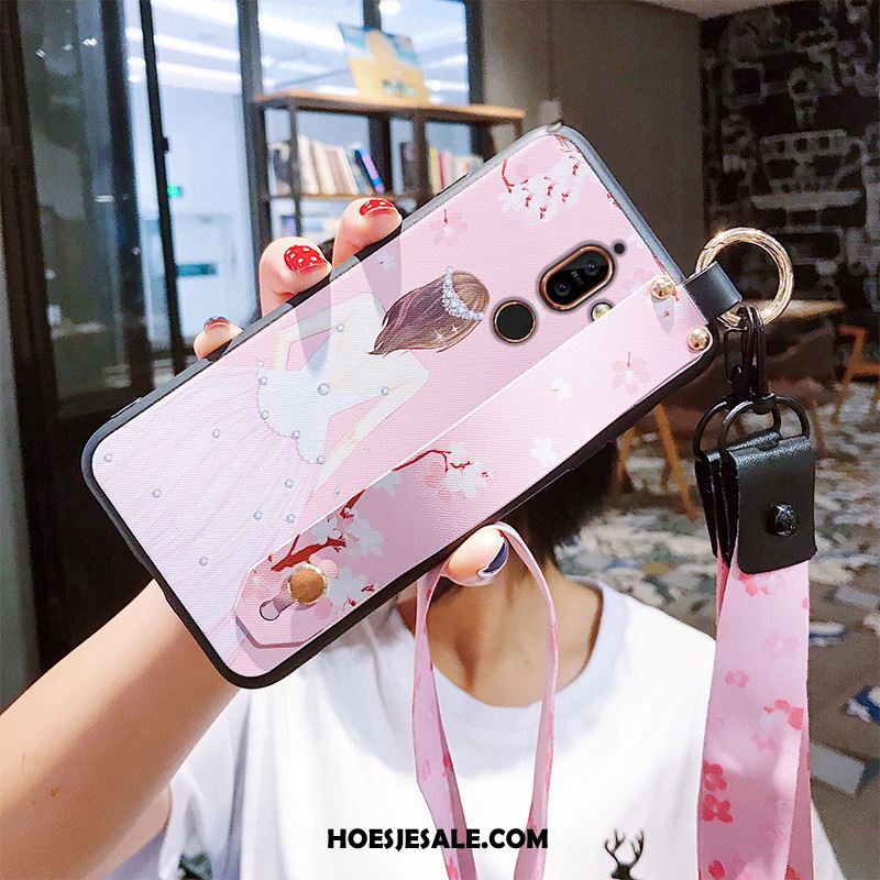 Nokia 7 Plus Hoesje Anti-fall Mobiele Telefoon Purper Chinese Stijl Hanger Kopen