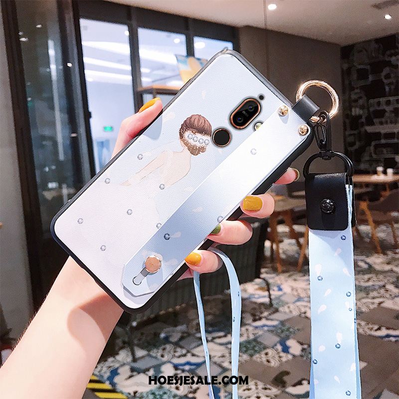 Nokia 7 Plus Hoesje Anti-fall Mobiele Telefoon Purper Chinese Stijl Hanger Kopen