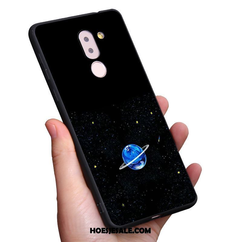 Nokia 7 Plus Hoesje Bescherming Blauw Mobiele Telefoon Siliconen Sterrenhemel Goedkoop