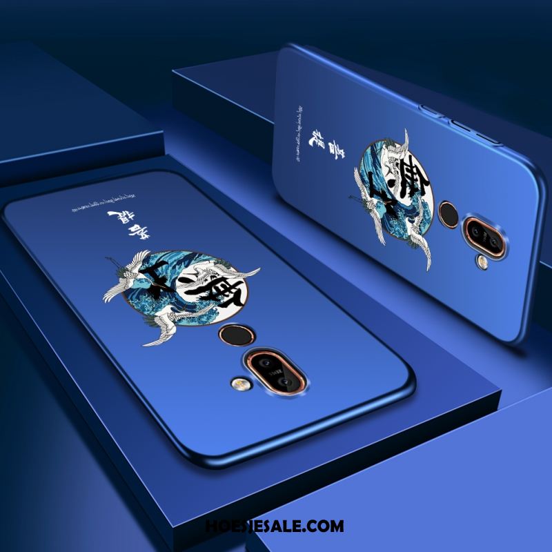 Nokia 7 Plus Hoesje Blauw Scheppend Mobiele Telefoon Persoonlijk Schrobben Sale