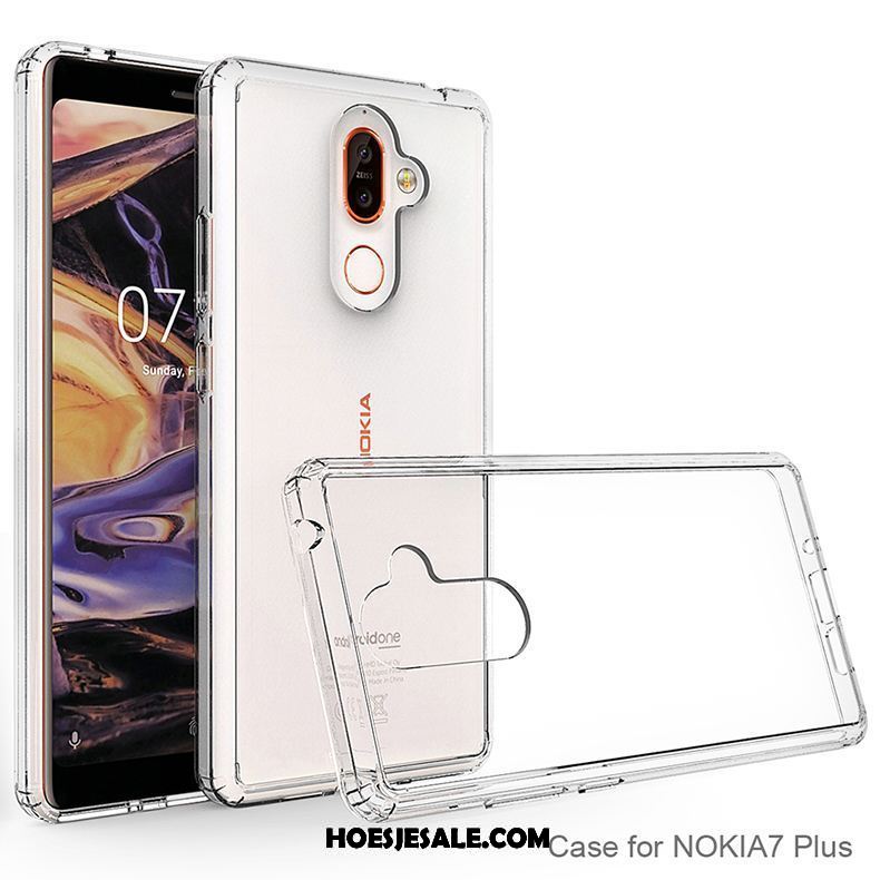 Nokia 7 Plus Hoesje Doorzichtig All Inclusive Gasbag Zwart Scheppend Sale