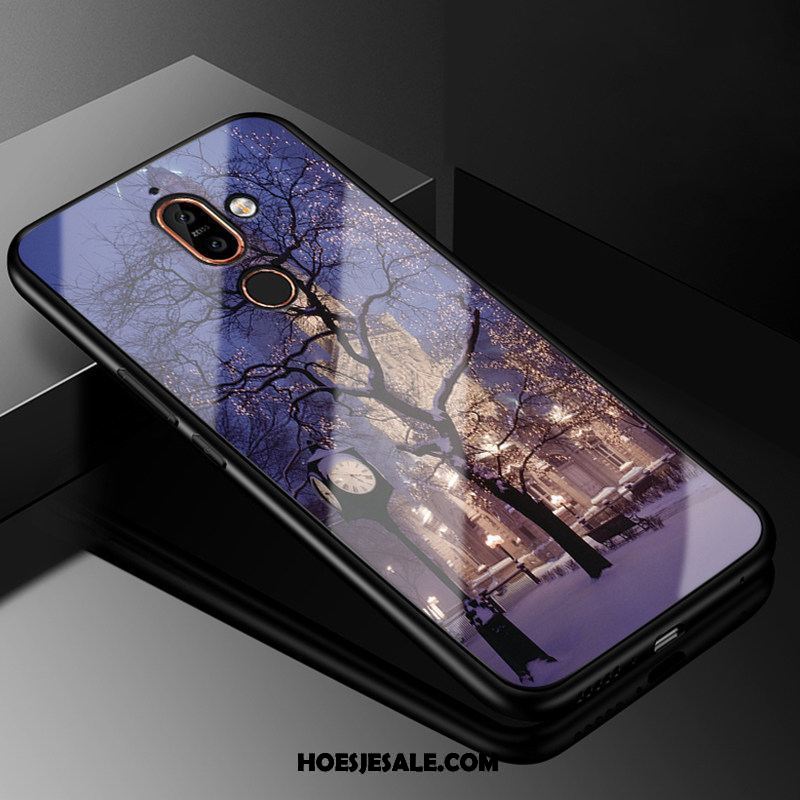 Nokia 7 Plus Hoesje Glas Spotprent Bescherming Hoes Trend Kopen