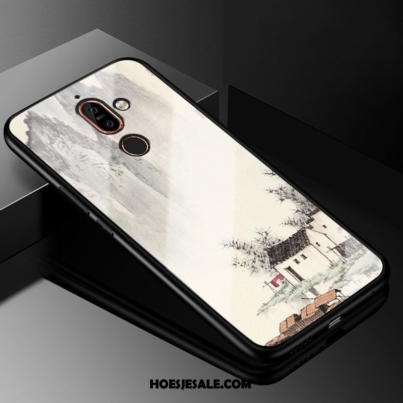 Nokia 7 Plus Hoesje Glas Spotprent Bescherming Hoes Trend Kopen