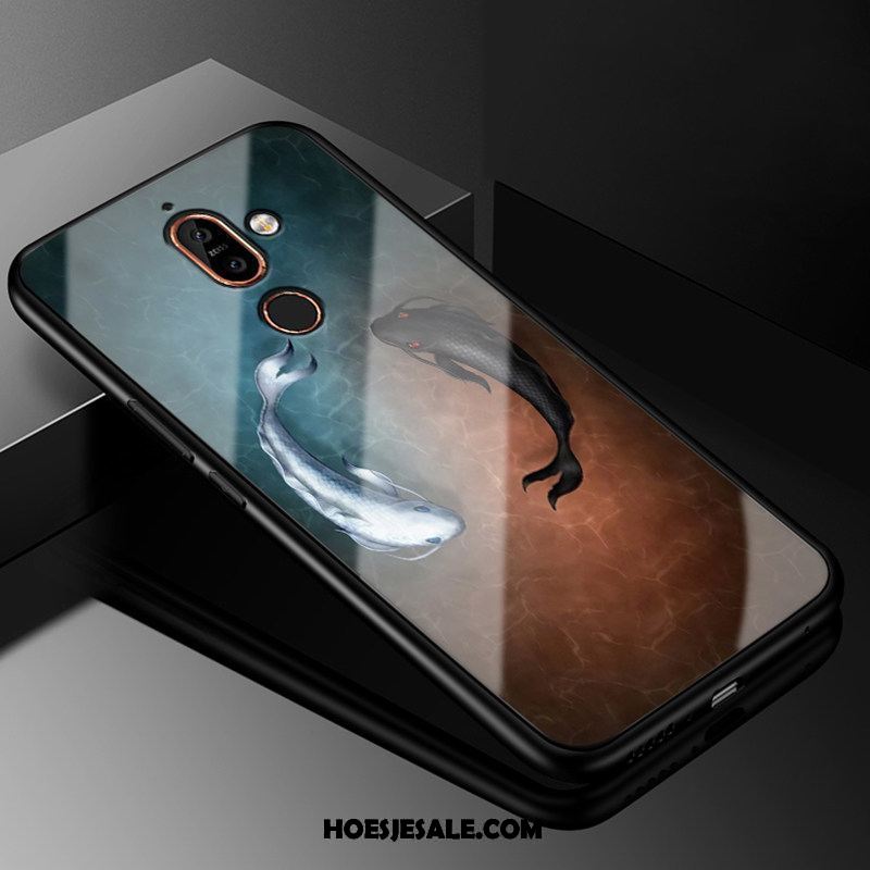 Nokia 7 Plus Hoesje Glas Spotprent Bescherming Hoes Trend Kopen