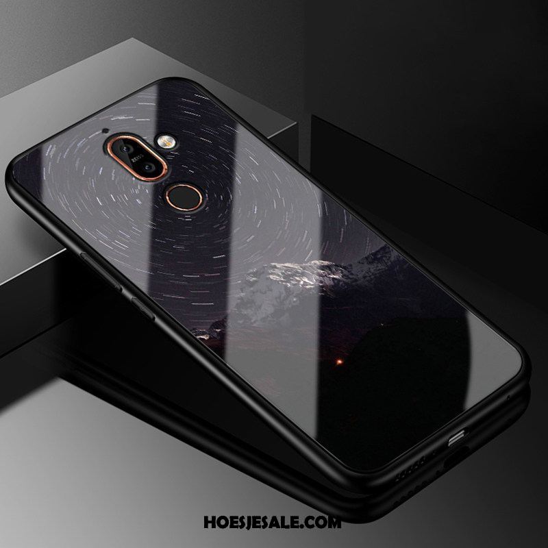 Nokia 7 Plus Hoesje Glas Spotprent Bescherming Hoes Trend Kopen