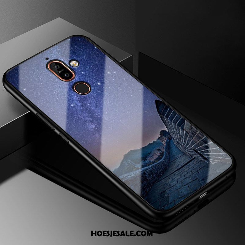 Nokia 7 Plus Hoesje Glas Spotprent Bescherming Hoes Trend Kopen