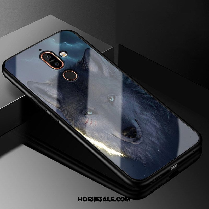 Nokia 7 Plus Hoesje Glas Spotprent Bescherming Hoes Trend Kopen