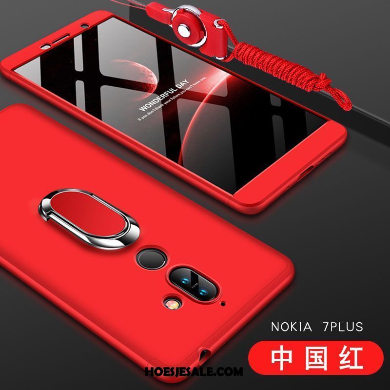 Nokia 7 Plus Hoesje Hard Bescherming Rose Goud Hoes All Inclusive Goedkoop
