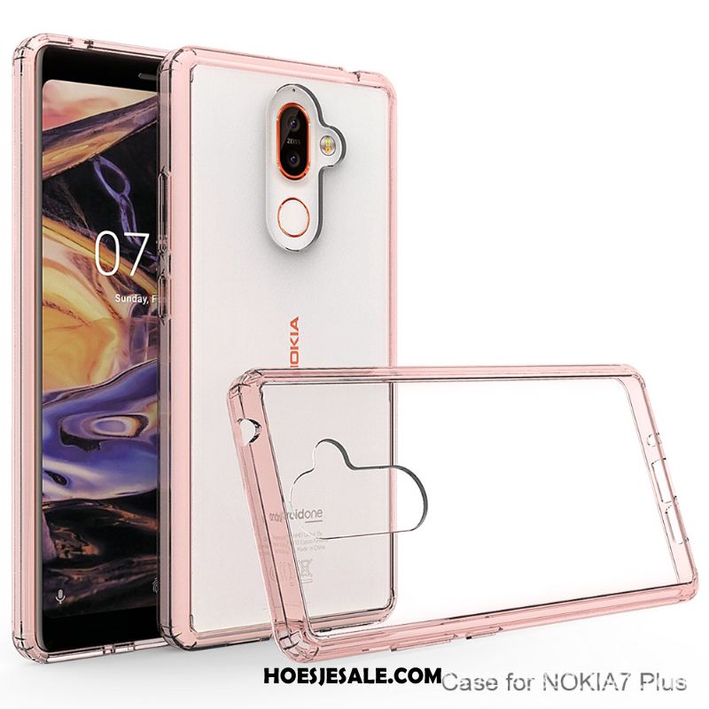 Nokia 7 Plus Hoesje Hoes Bescherming Mobiele Telefoon Zwart Anti-fall Sale