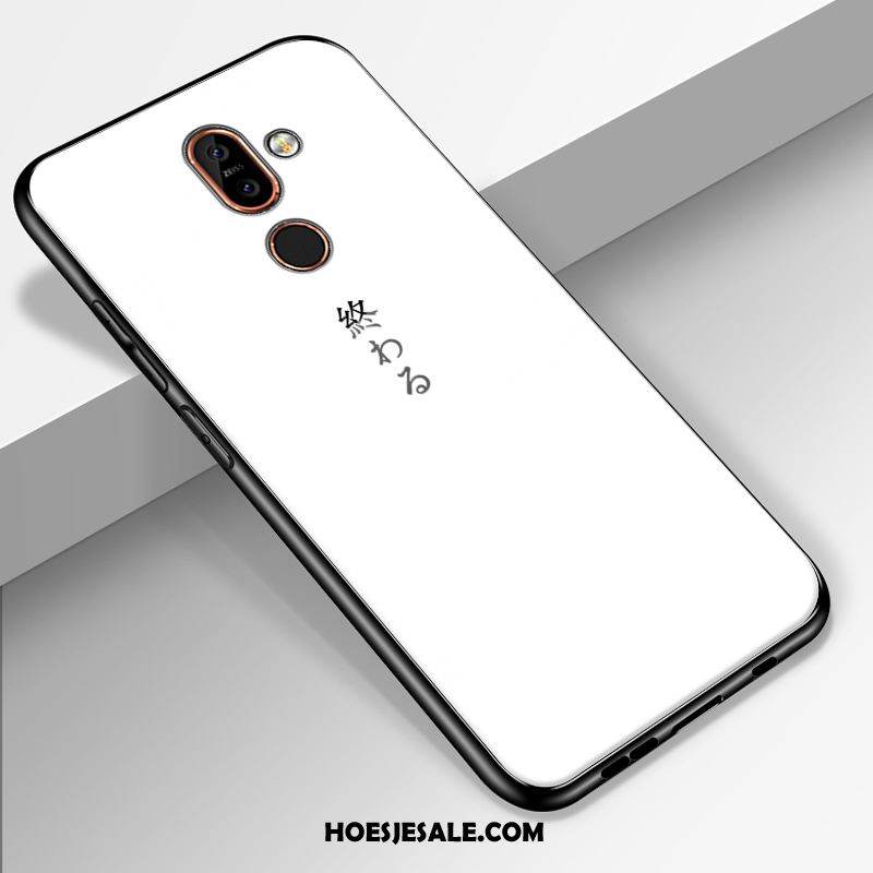 Nokia 7 Plus Hoesje Licht Trend Wind Zwart Bescherming Kopen