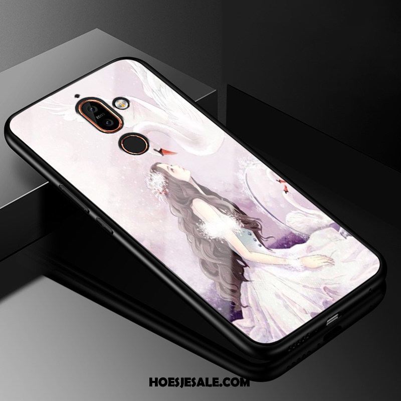 Nokia 7 Plus Hoesje Mobiele Telefoon Hoes Grappig Glas Mode Goedkoop