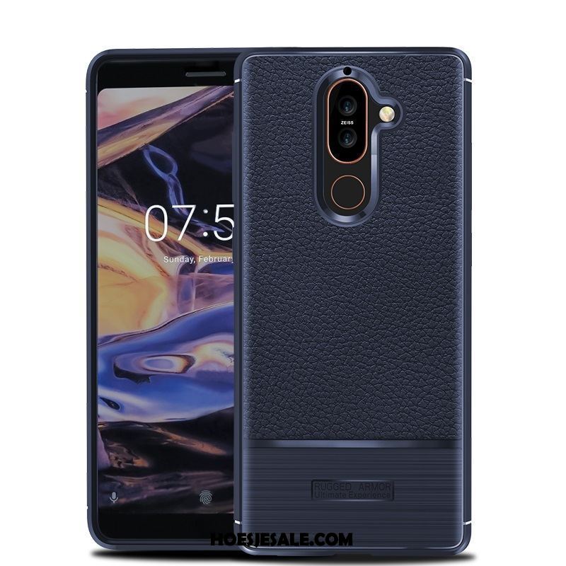 Nokia 7 Plus Hoesje Mobiele Telefoon Zwart Anti-fall Bescherming Korting