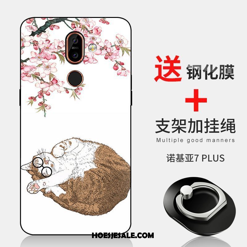 Nokia 7 Plus Hoesje Wit Bescherming Hoes Schrobben Pas Kopen