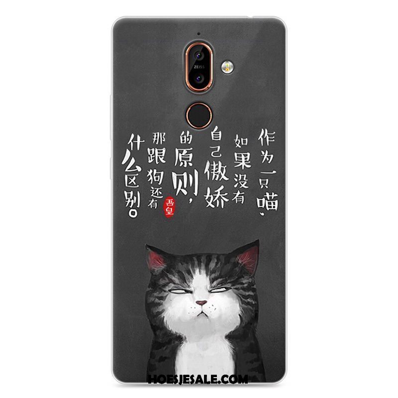 Nokia 7 Plus Hoesje Zacht Anti-fall Scheppend Siliconen Mobiele Telefoon Kopen