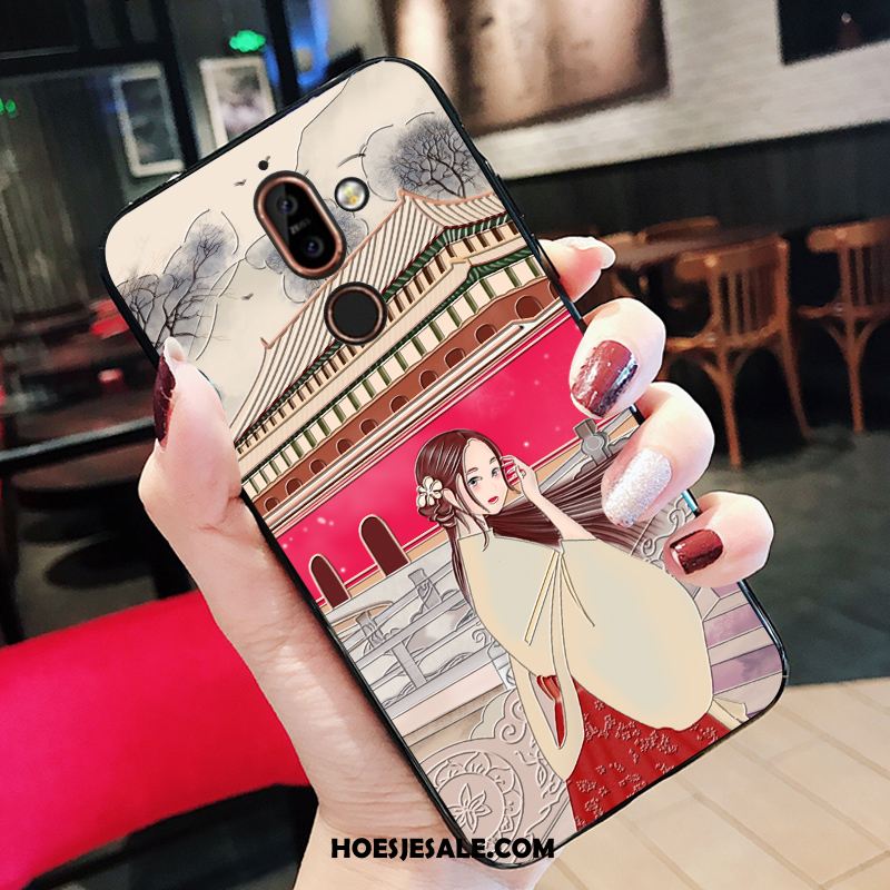 Nokia 7 Plus Hoesje Zacht Wind Blauw Mobiele Telefoon All Inclusive Goedkoop