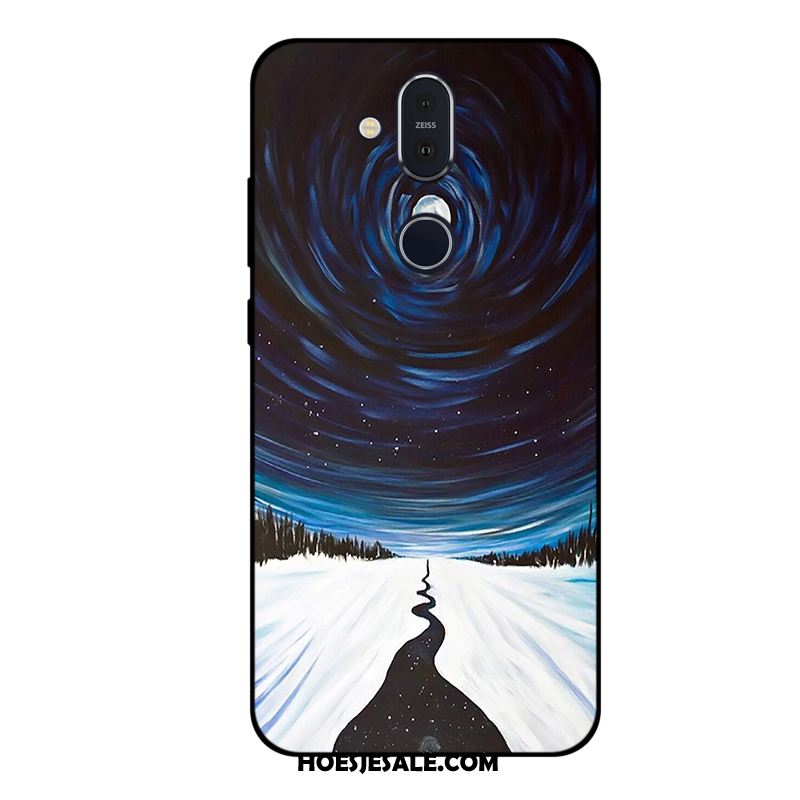 Nokia 8.1 Hoesje All Inclusive Anti-fall Mobiele Telefoon Blauw Spotprent Goedkoop