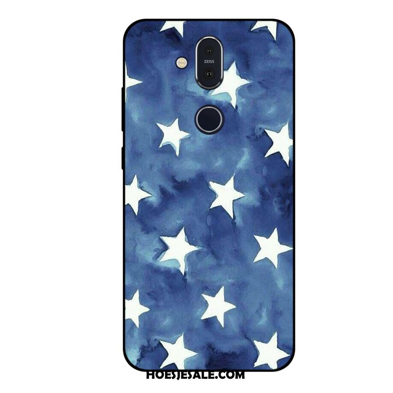 Nokia 8.1 Hoesje All Inclusive Anti-fall Mobiele Telefoon Blauw Spotprent Goedkoop