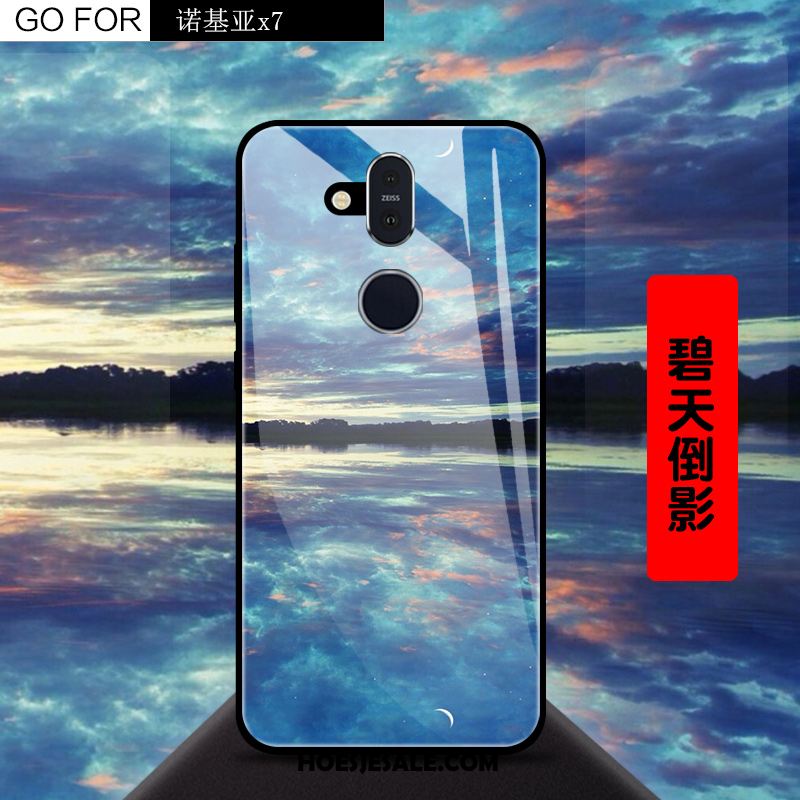 Nokia 8.1 Hoesje Mobiele Telefoon Anti-fall Sterrenhemel Scheppend Hoes Goedkoop