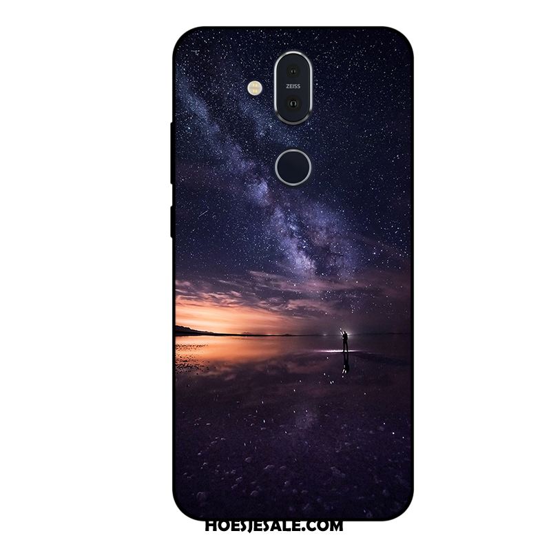 Nokia 8.1 Hoesje Mobiele Telefoon Zacht Purper Hoes Anti-fall Kopen