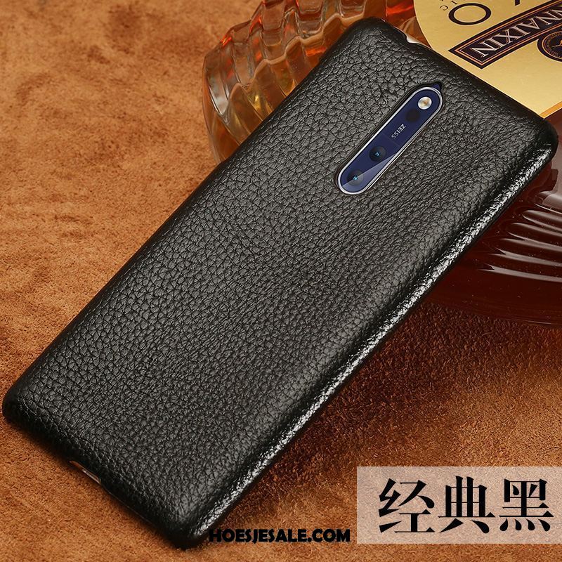 Nokia 8 Hoesje Dun Trendy Merk Anti-fall Leren Etui Pas Kopen