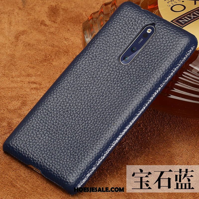 Nokia 8 Hoesje Dun Trendy Merk Anti-fall Leren Etui Pas Kopen