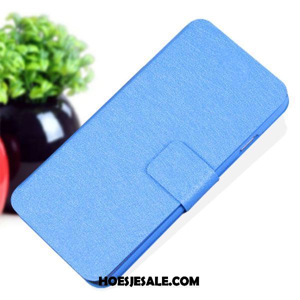 Nokia 8 Hoesje Leren Etui Blauw Mobiele Telefoon Folio Hoes Kopen