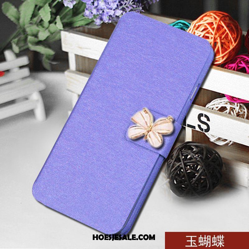 Nokia 8 Hoesje Leren Etui Blauw Mobiele Telefoon Folio Hoes Kopen