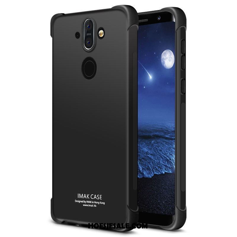 Nokia 8 Sirocco Hoesje All Inclusive Zwart Anti-fall Hoes Zacht Online