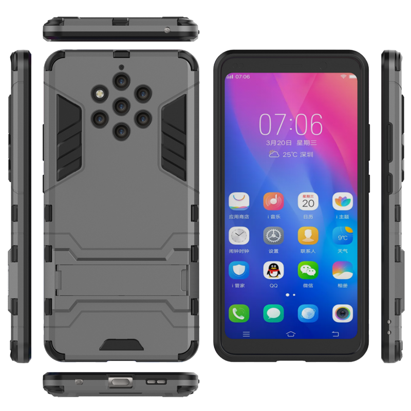 Nokia 9 Pureview Hoesje All Inclusive Zwart Heimelijkheid Bescherming Mobiele Telefoon